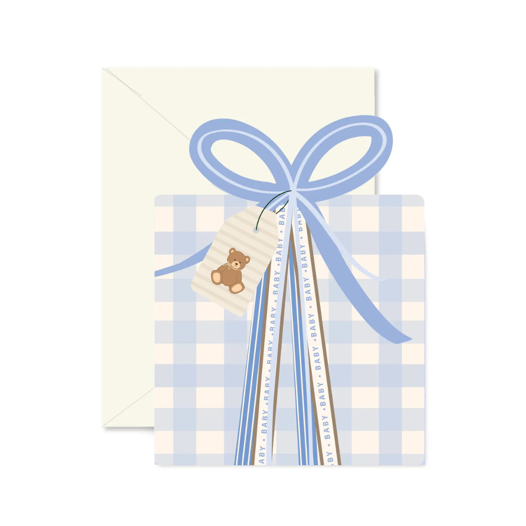 Baby Boy Gift Box Card