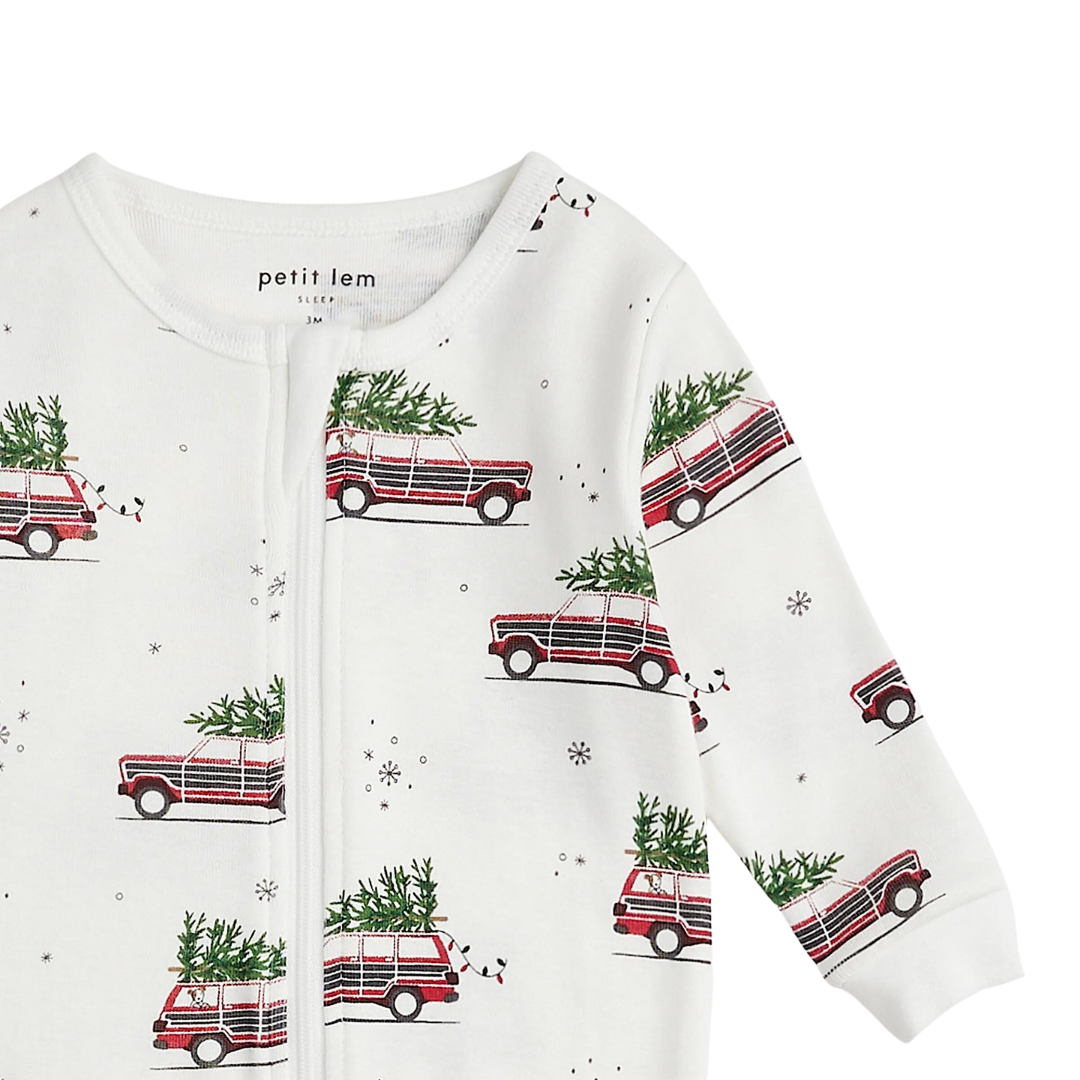 Load image into Gallery viewer, Baby Holiday Wagon PJs
