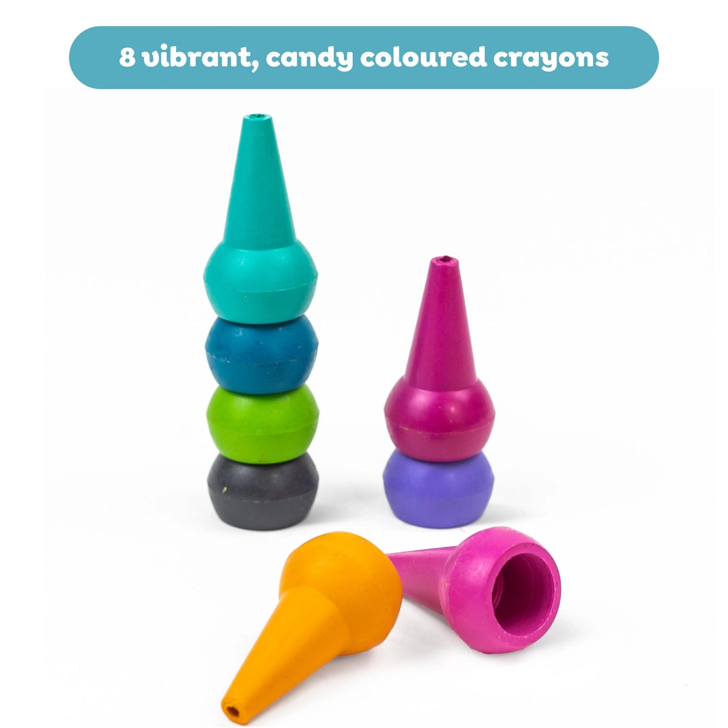 Candy Colors Stackable Crayons