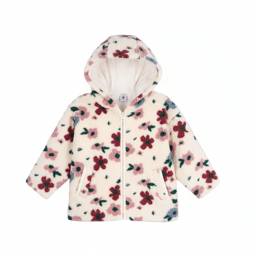 Floral Sherpa Jacket - Kid