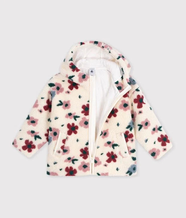 Floral Sherpa Jacket - Kid