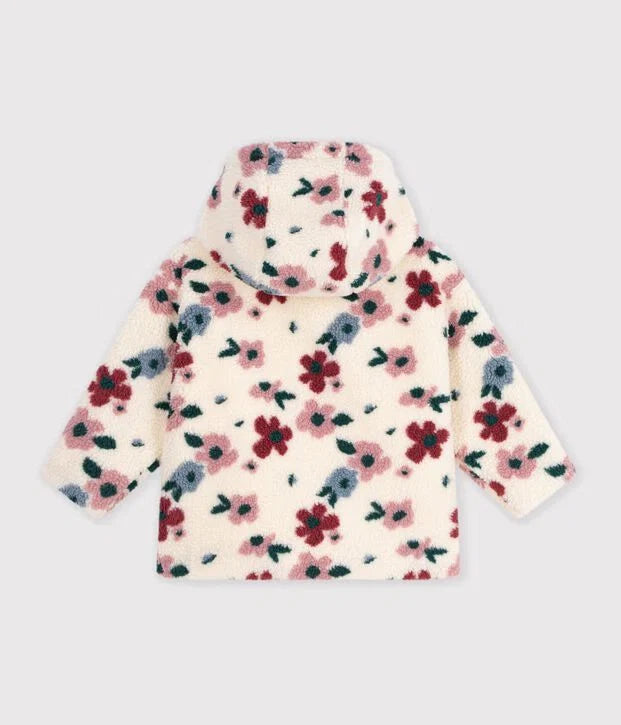 Floral Sherpa Jacket - Kid