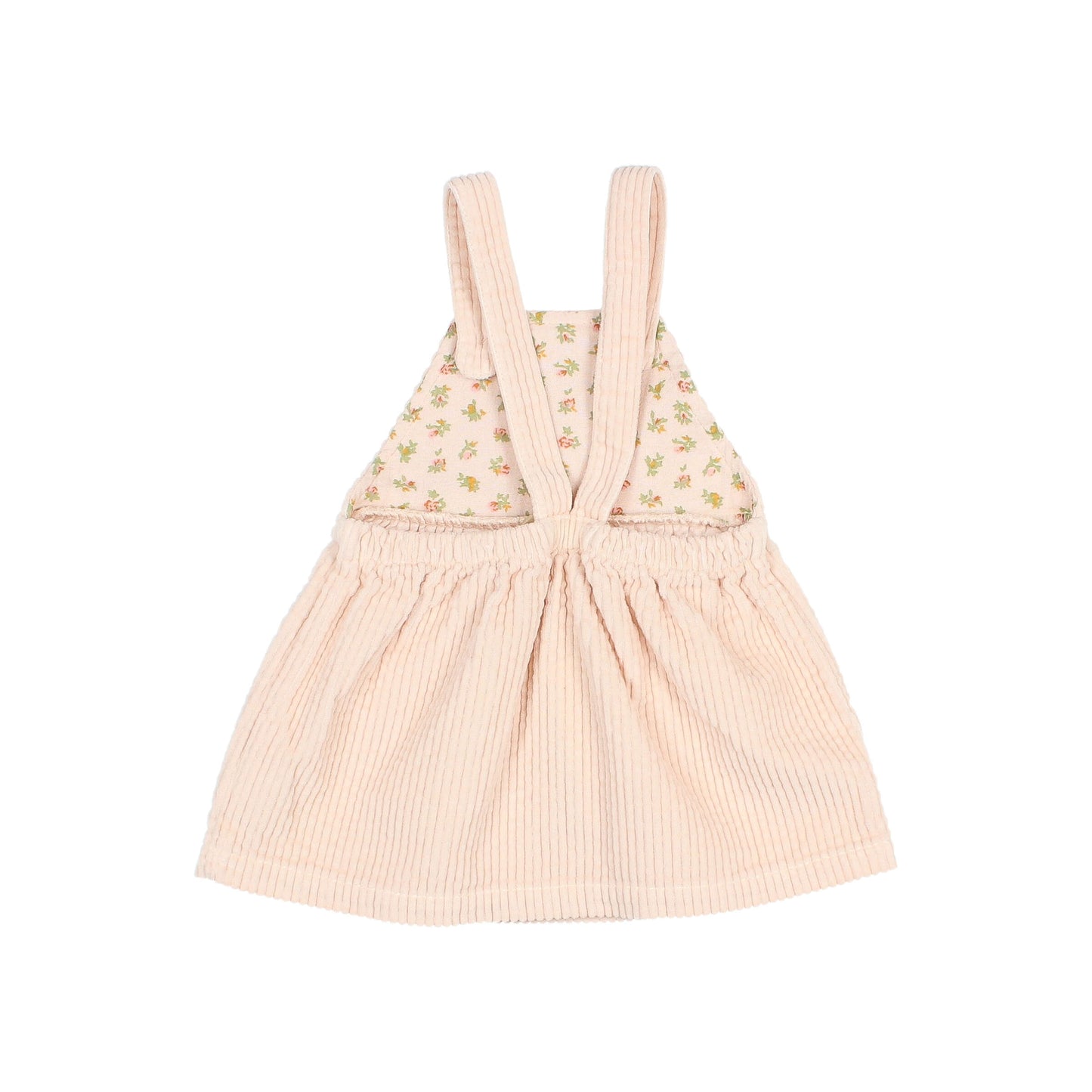 Cream Pink Corduroy Dress