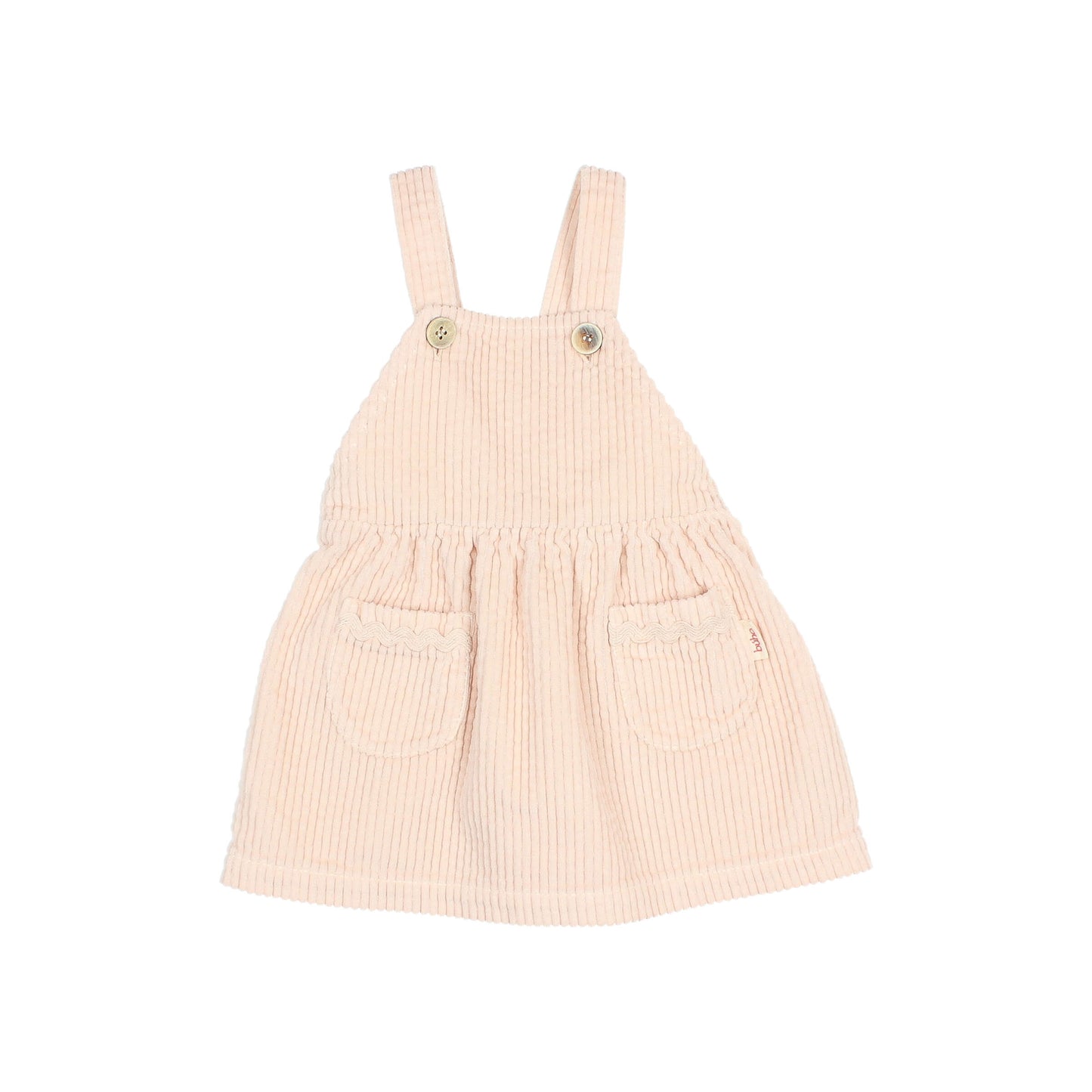 Cream Pink Corduroy Dress