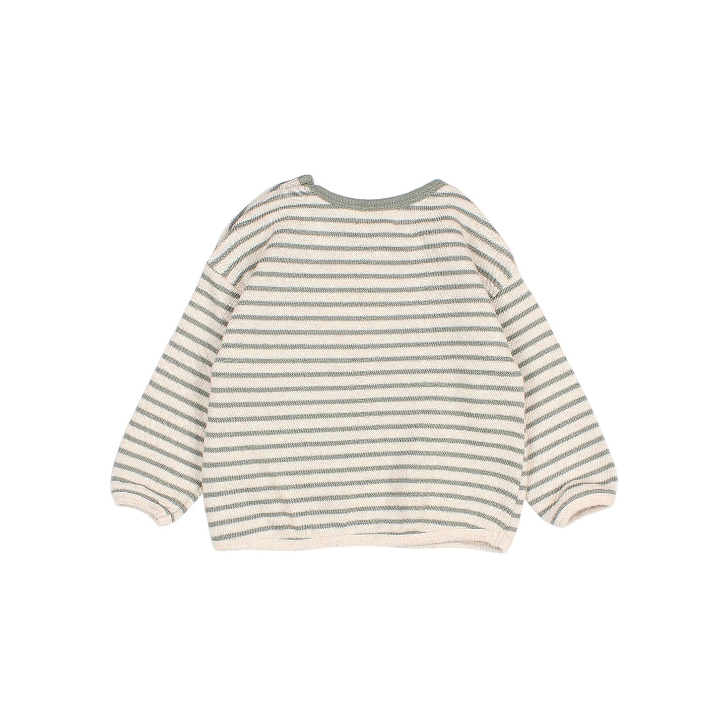 Sage Soft Stripes Whale Sweatshirt