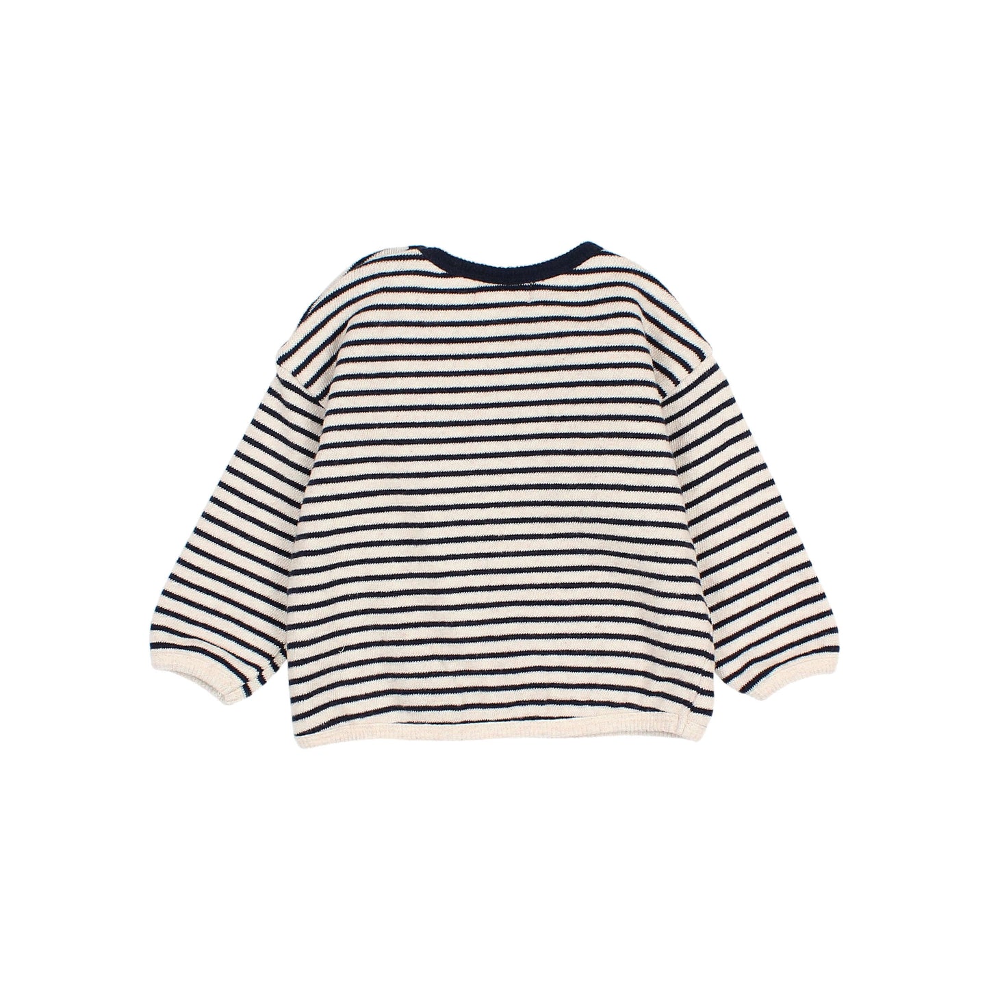 Navy Soft Stripes Whale Sweatshirt