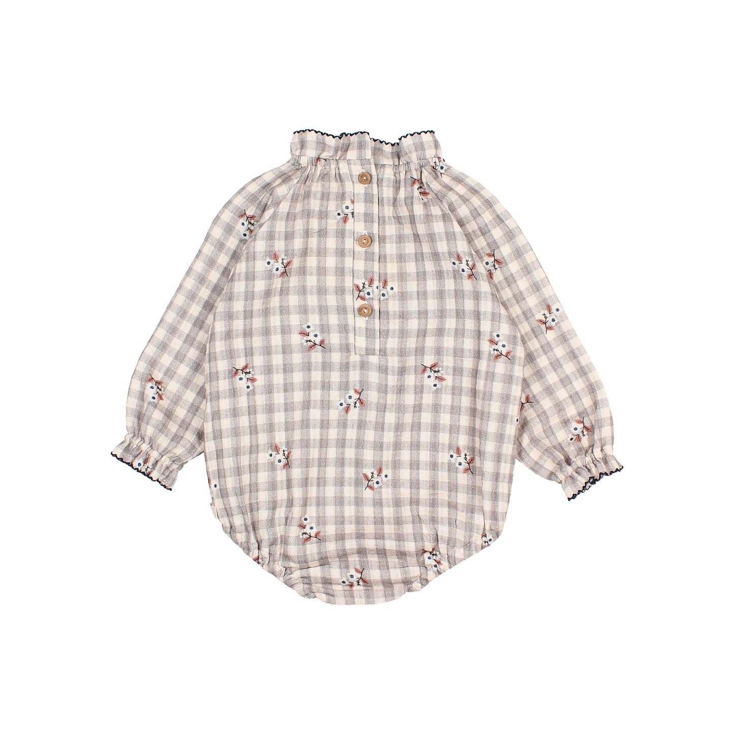 Earl Gray Check Romper
