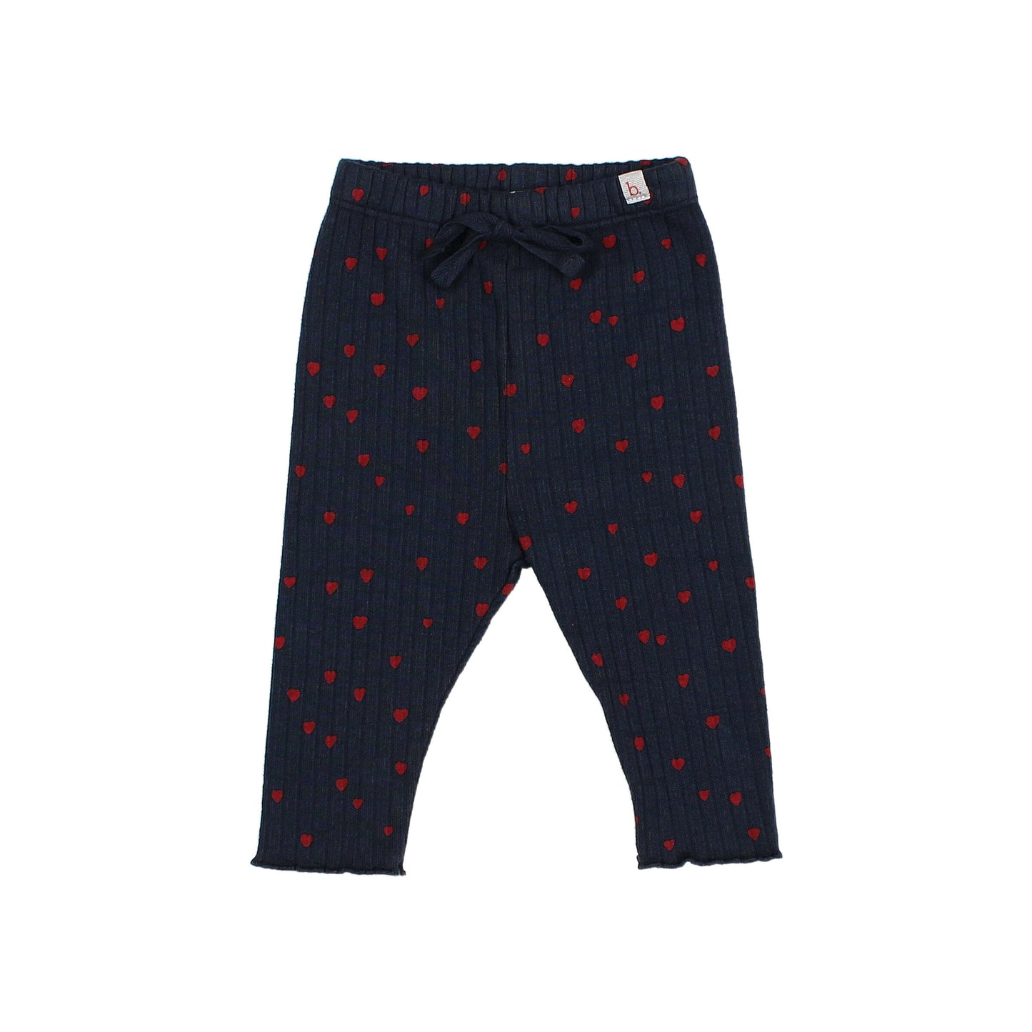 Navy Mini Heart Legging