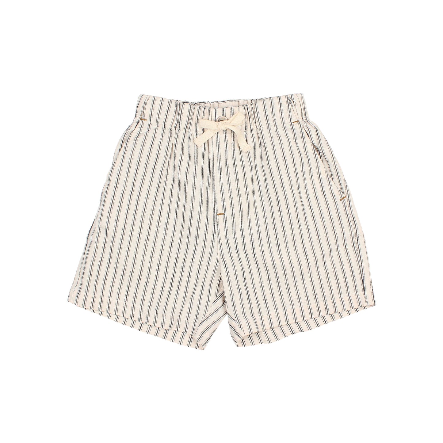 Beachy Linen Stripe Shorts - Toddler
