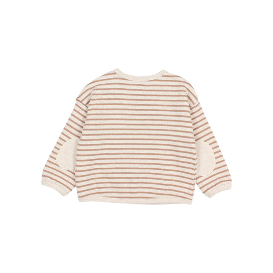 Ivory Stripe Jersey Sweatshirt