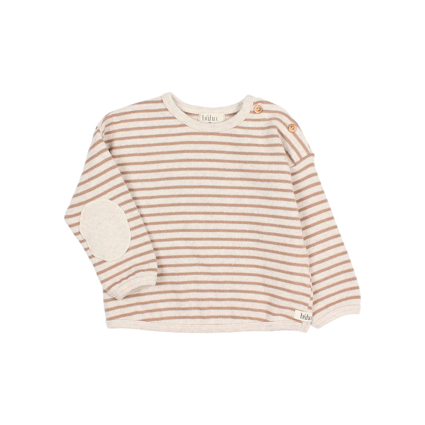 Ivory Stripe Jersey Sweatshirt