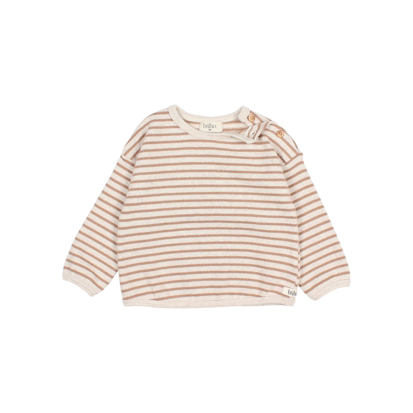 Ivory Stripe Jersey Sweatshirt