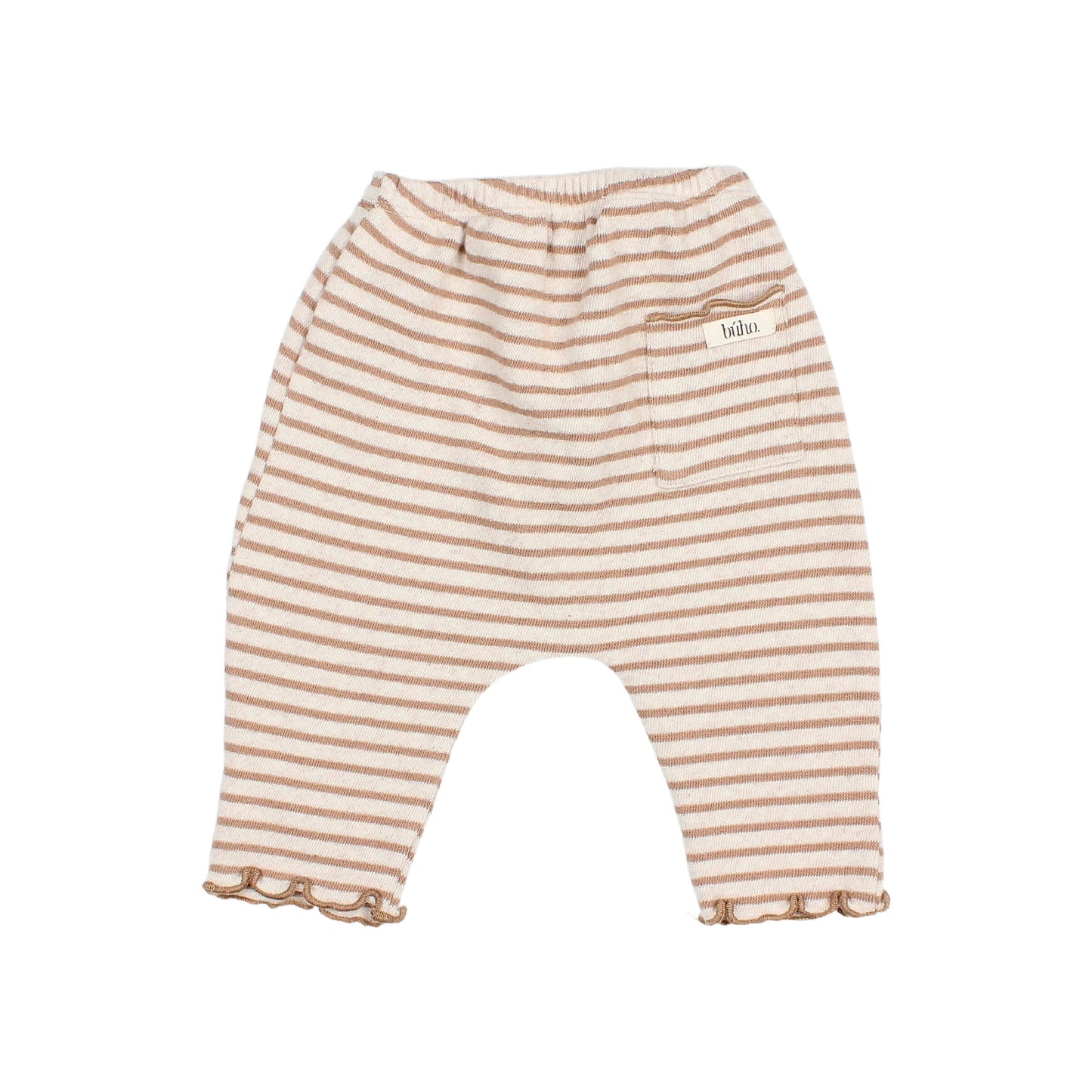 Ivory Stripe Jersey Pants