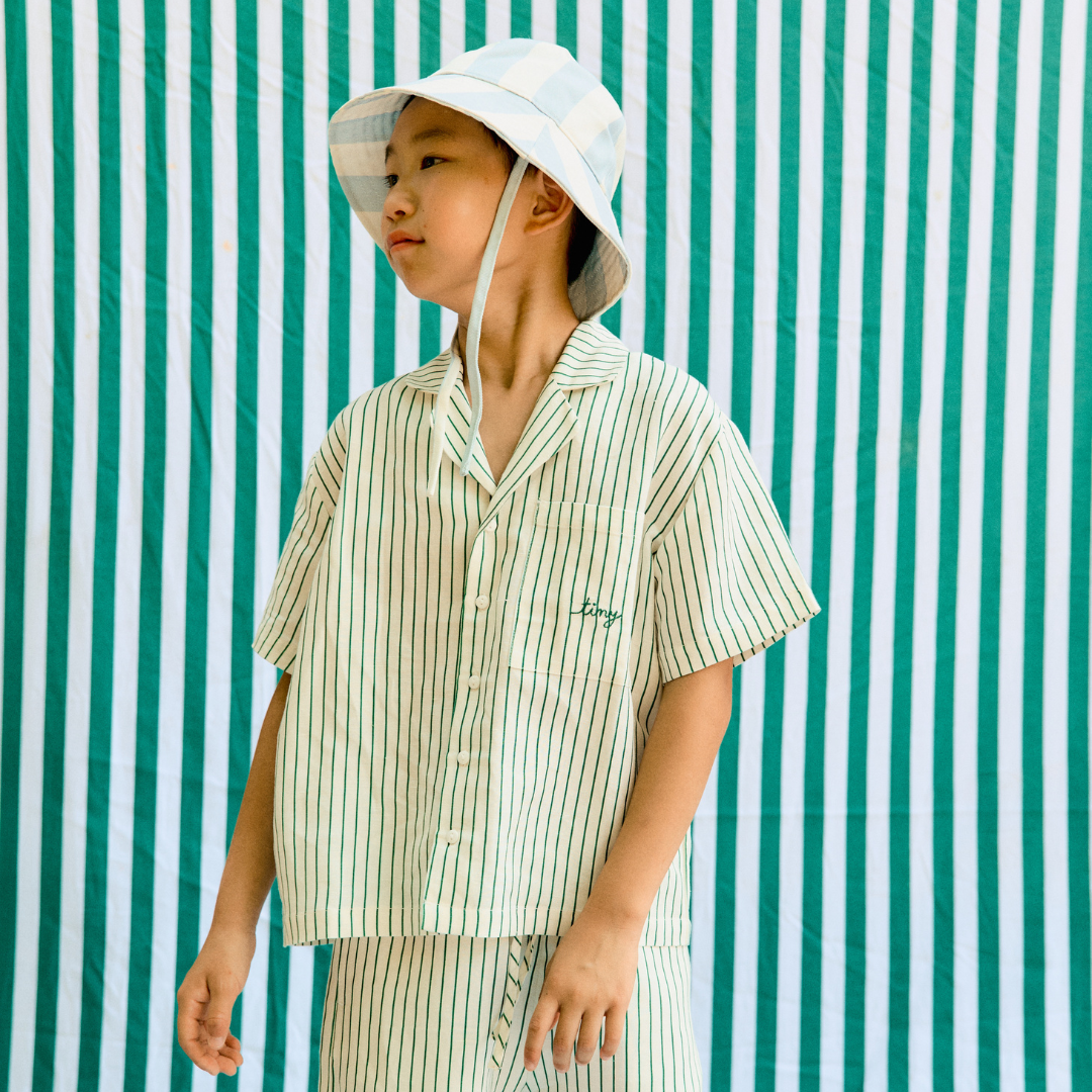 Emerald Stripes Button Shirt