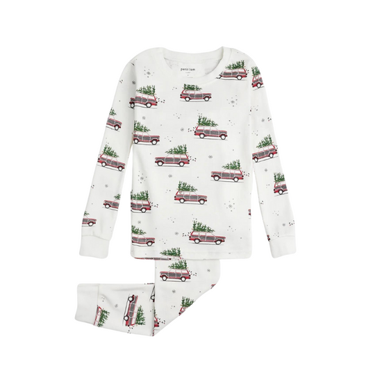 Load image into Gallery viewer, Holiday Wagon Jammies Set
