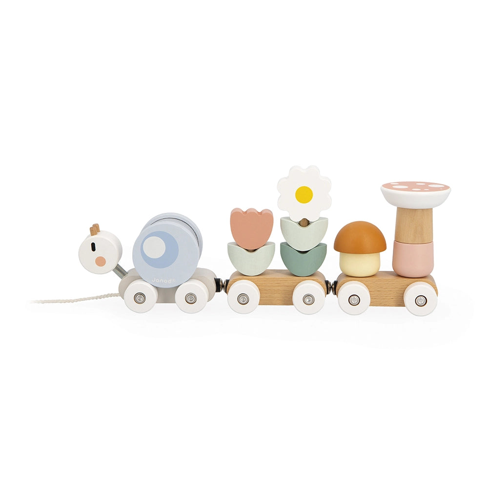 Sweet Cocoon Snail Pull-Along Train