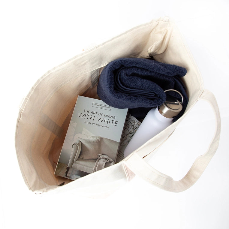 Navy Medium Canvas Tote