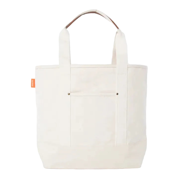 Natural Open-Top Essential Canvas Tote