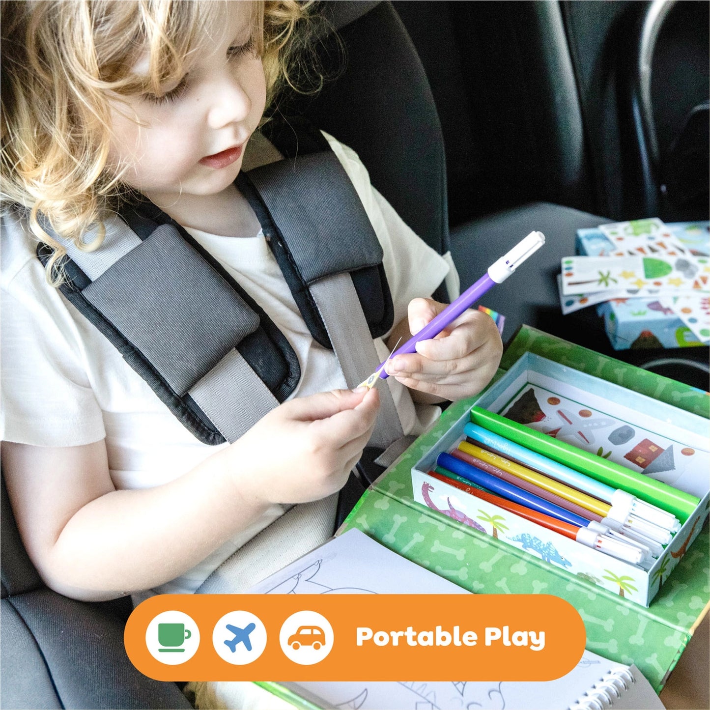 Dino World Sticker & Coloring Set