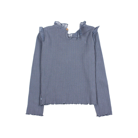 Artic Blue Ribbed Shirt - Toddler