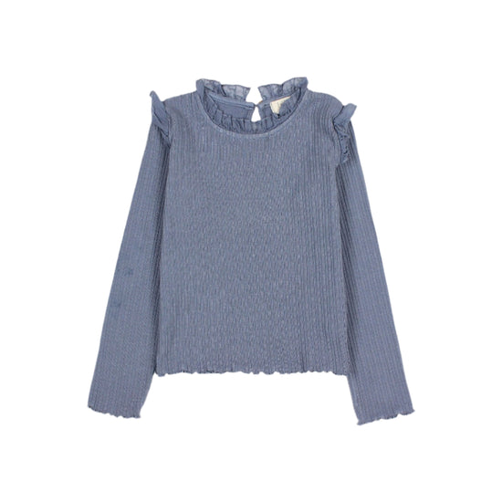 Artic Blue Ribbed Shirt - Toddler
