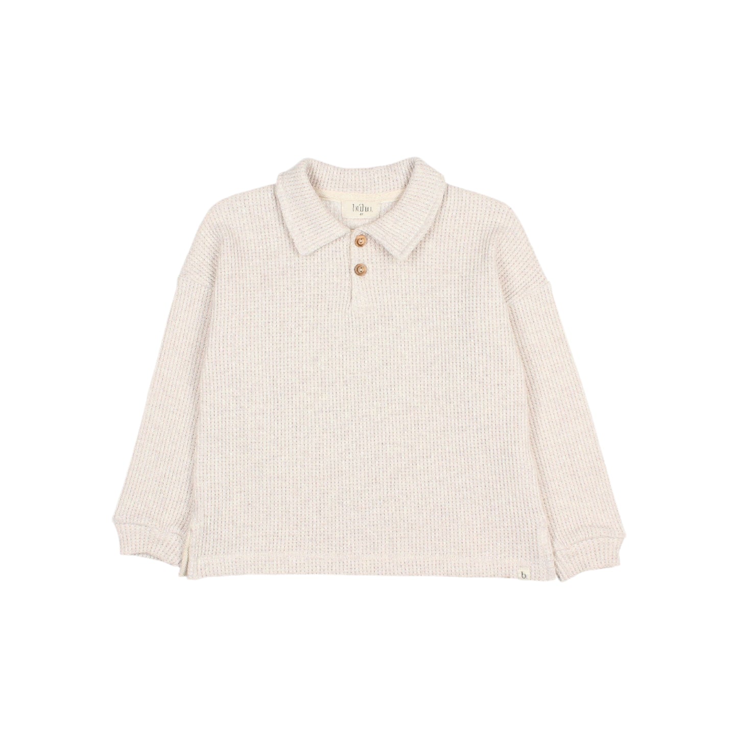 Ivory Waffle Polo