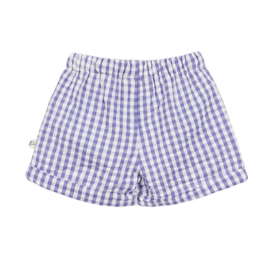Lavender Check Vichy Shorts