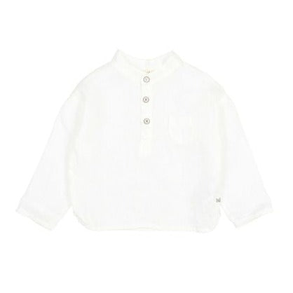 White Linen Kurta Shirt