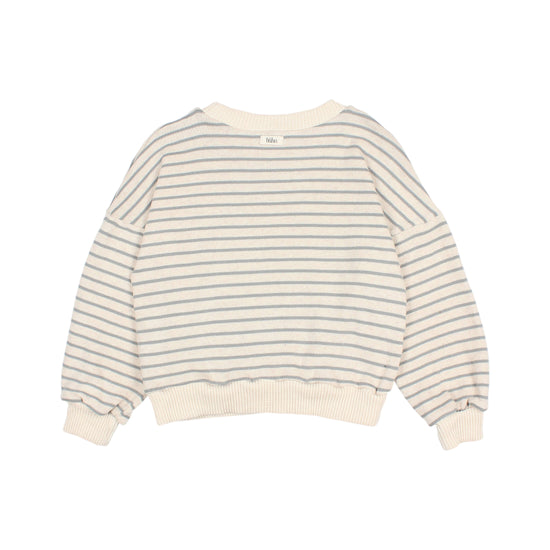 Soft Jersey Sweatshirt in Coastal Stripe - Toddler