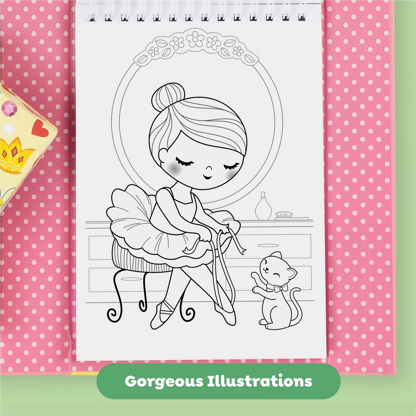 Ballerina Sticker & Coloring Set
