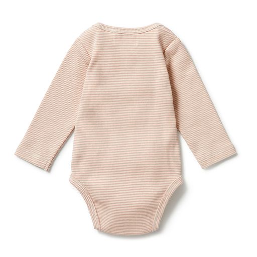 Load image into Gallery viewer, Stripe Rib Bodysuit in Rose
