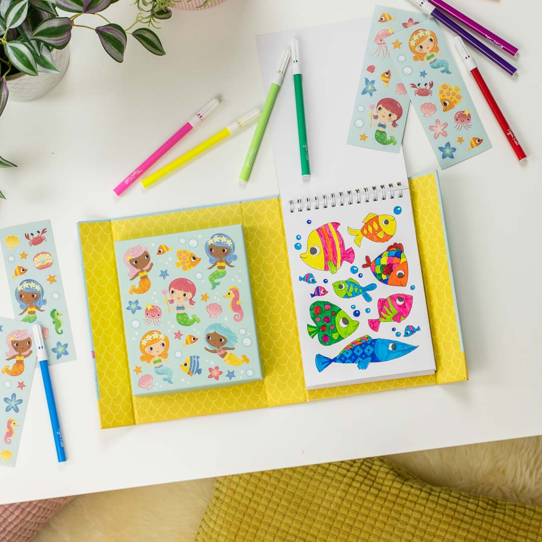Mermaid Sticker & Coloring Set