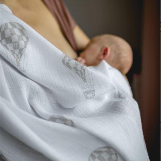Hot Air Balloon Swaddle in Taupe