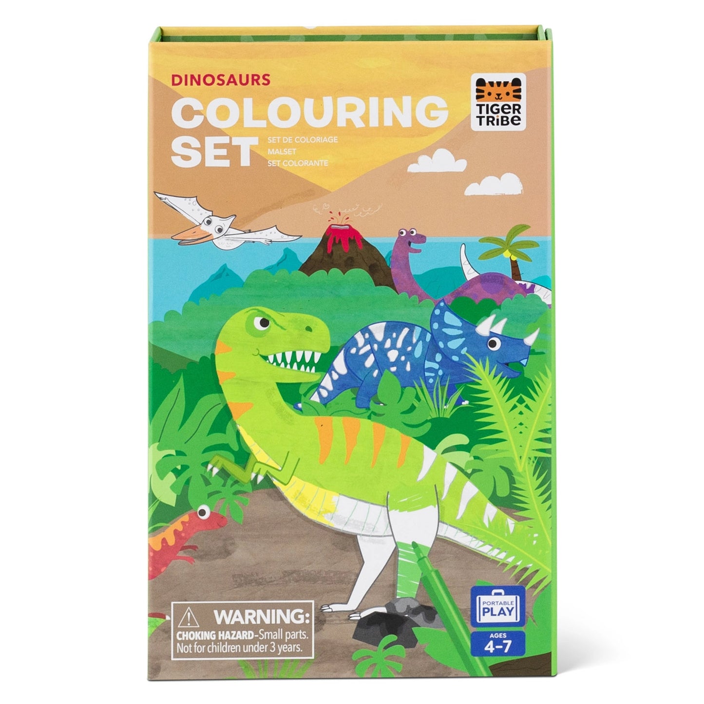 Dino World Sticker & Coloring Set