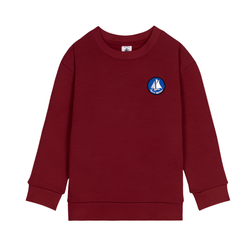 Burgundy Boat Sweatshirt - Toddler