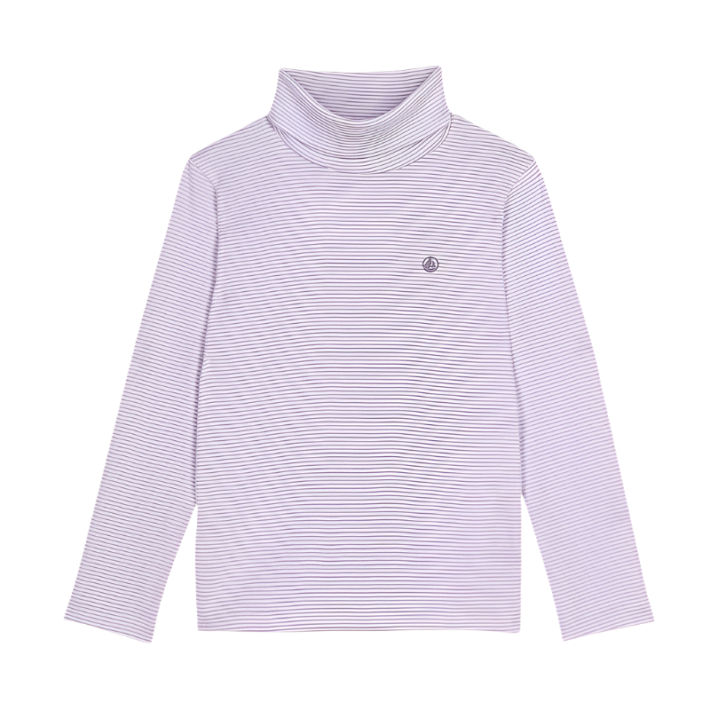 Purple Stripe Turtleneck - Toddler