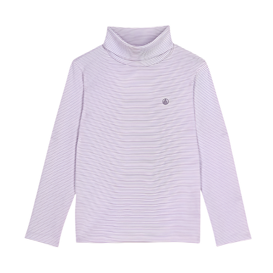Purple Stripe Turtleneck - Toddler