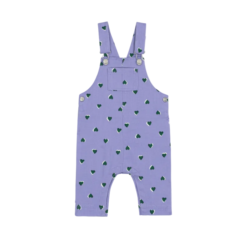 Pine Green Heart Overalls