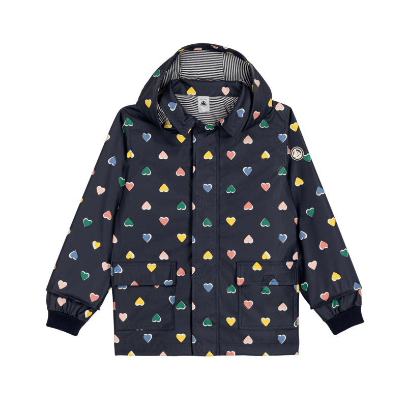 Colorful Hearts Rain Jacket - Kid