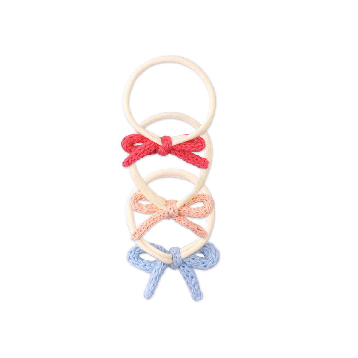 Baby Crochet Bow Headband Set