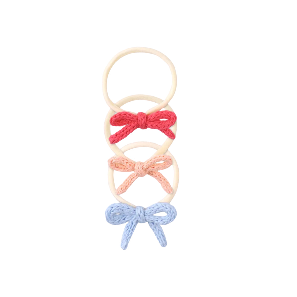 Baby Crochet Bow Headband Set
