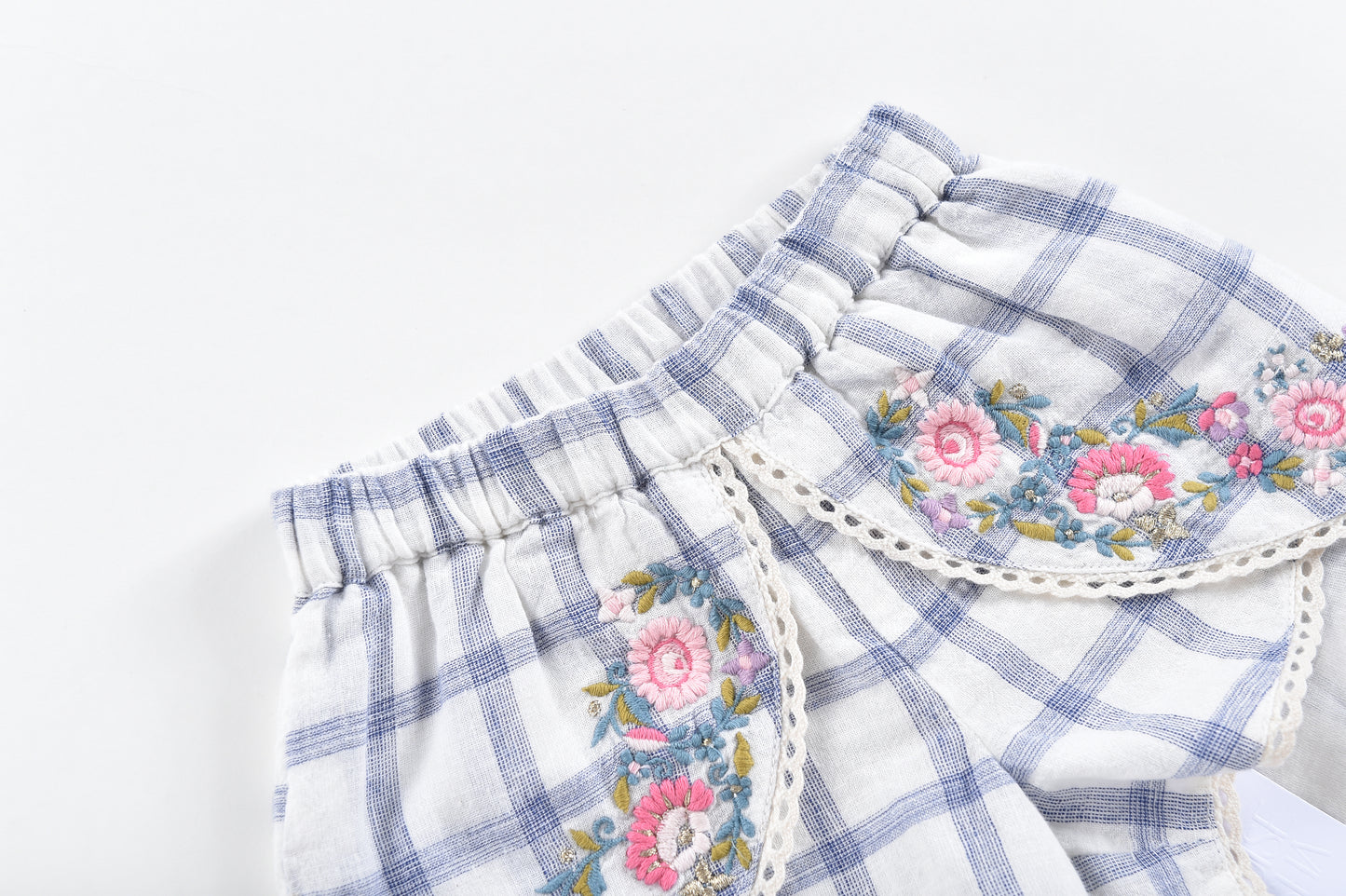 Asya Shorts in Blue River Checks