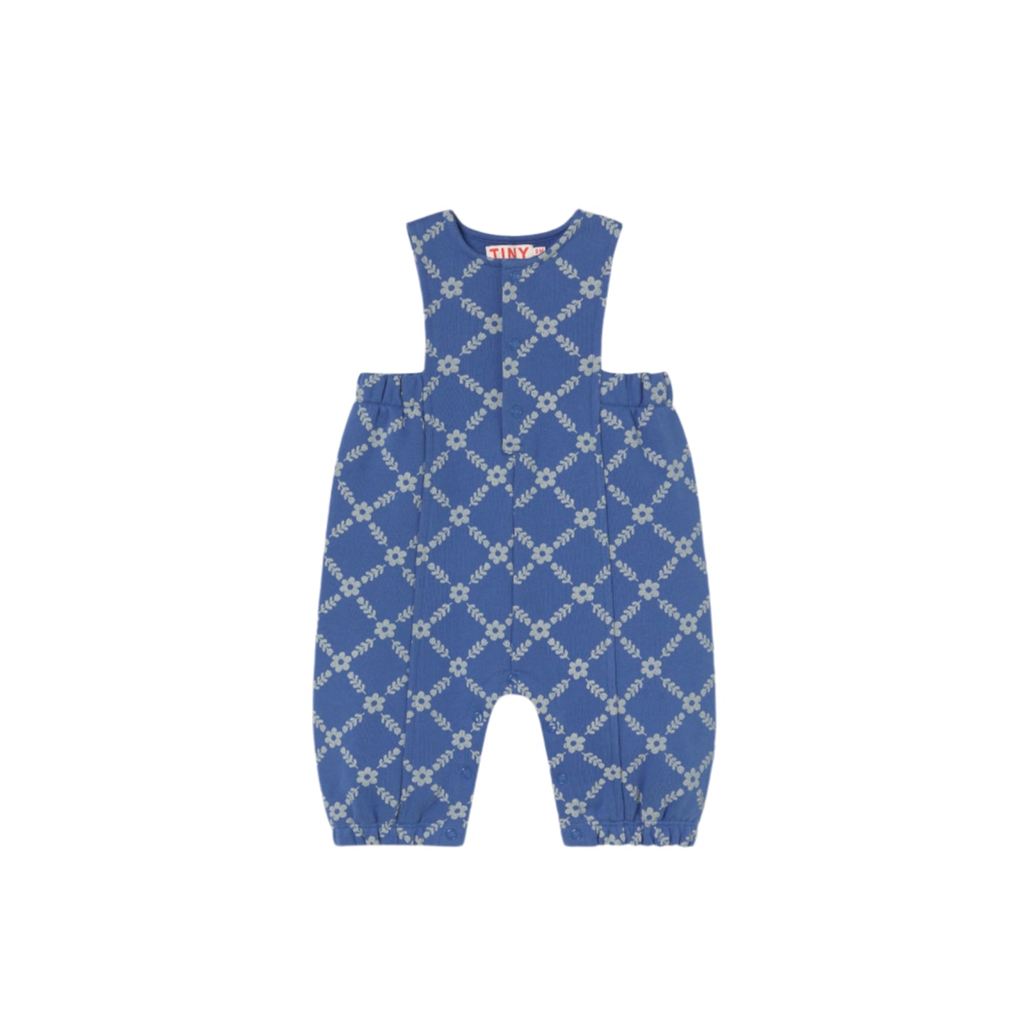 Flower Grid Overalls