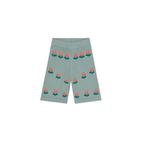 Wool Knitted Flower Pants