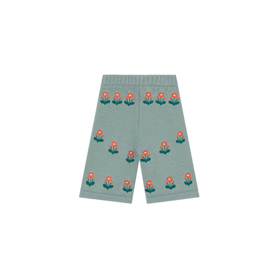 Wool Knitted Flower Pants