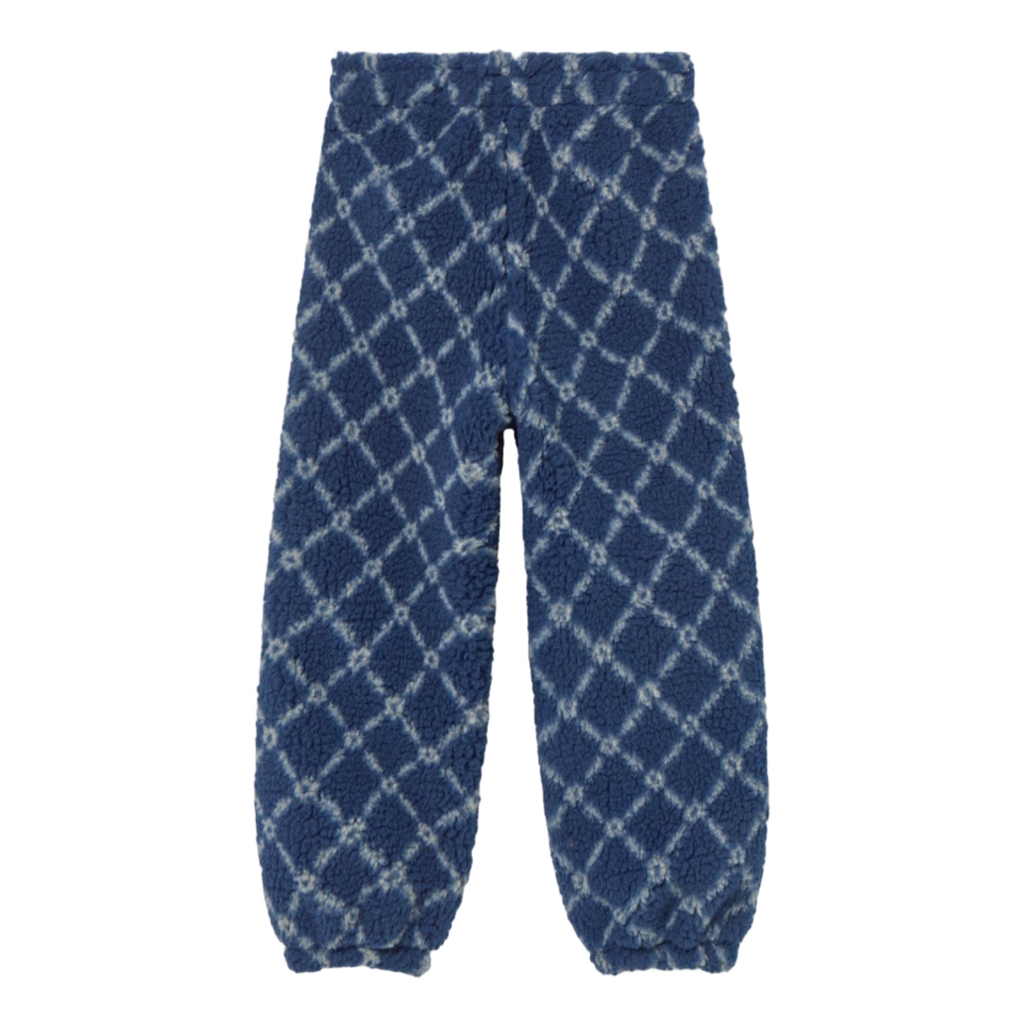 Navy Grid Sherpa Pants - Toddler