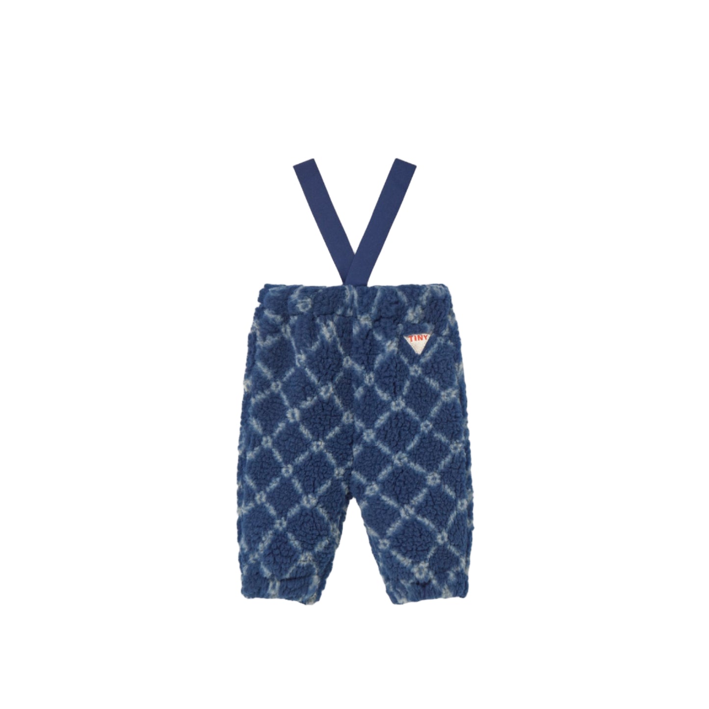 Navy Grid Sherpa Pants - Baby