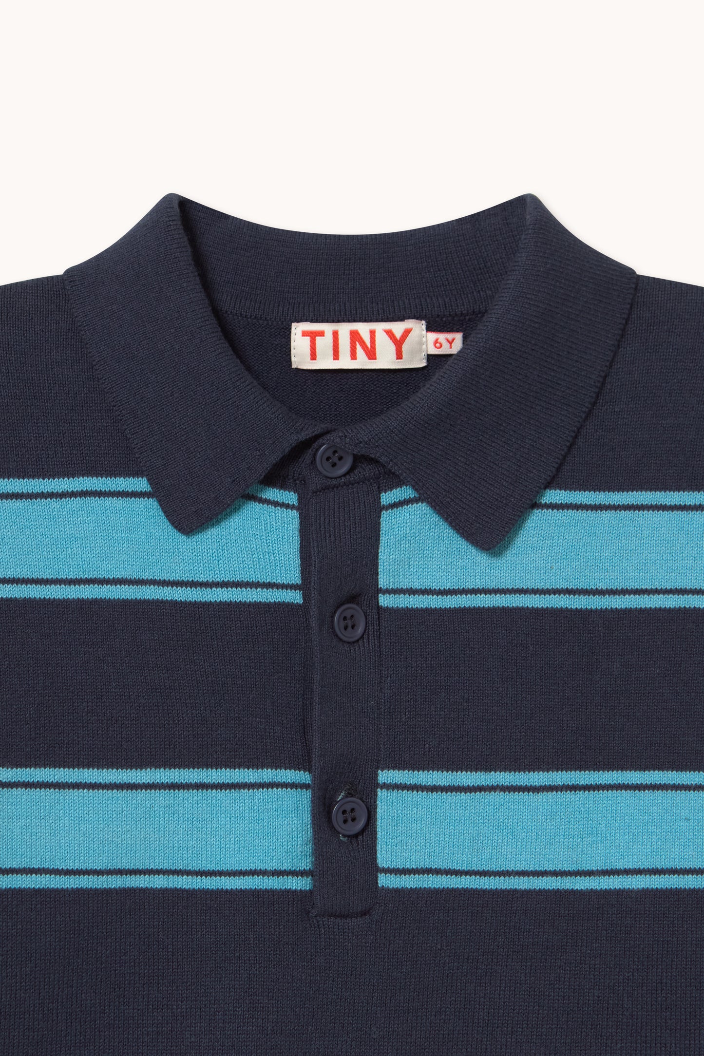 Retro Stripes Polo Sweater