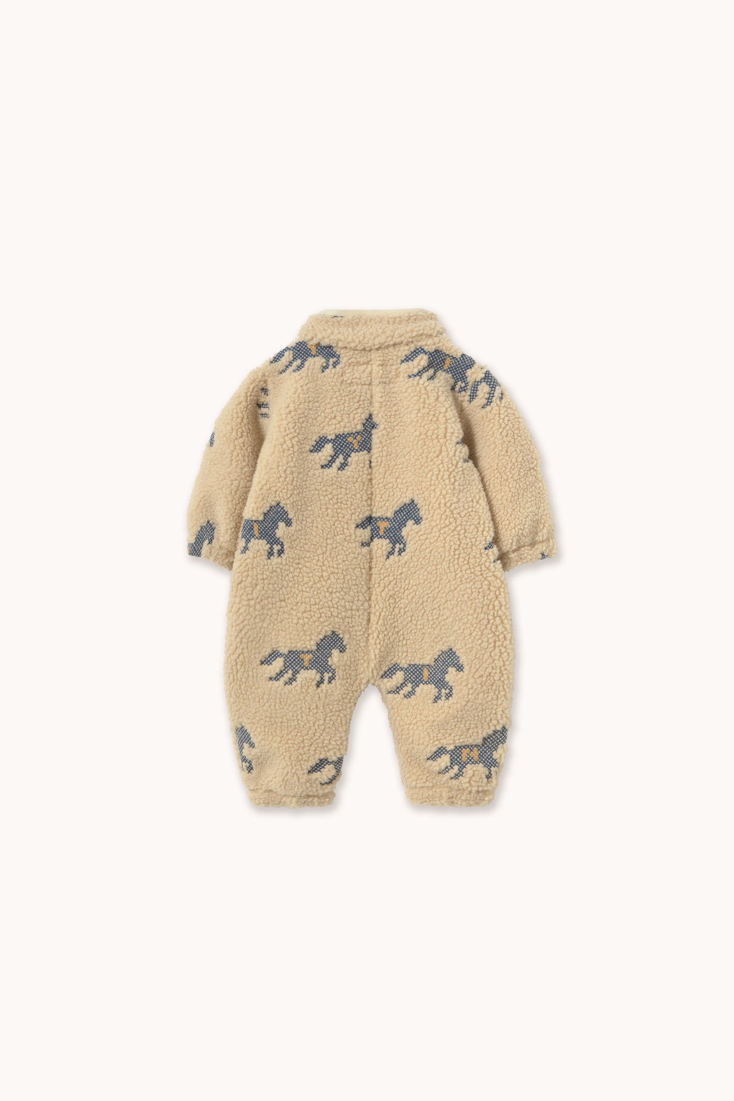 Embroidered Horses Sherpa Jumpsuit