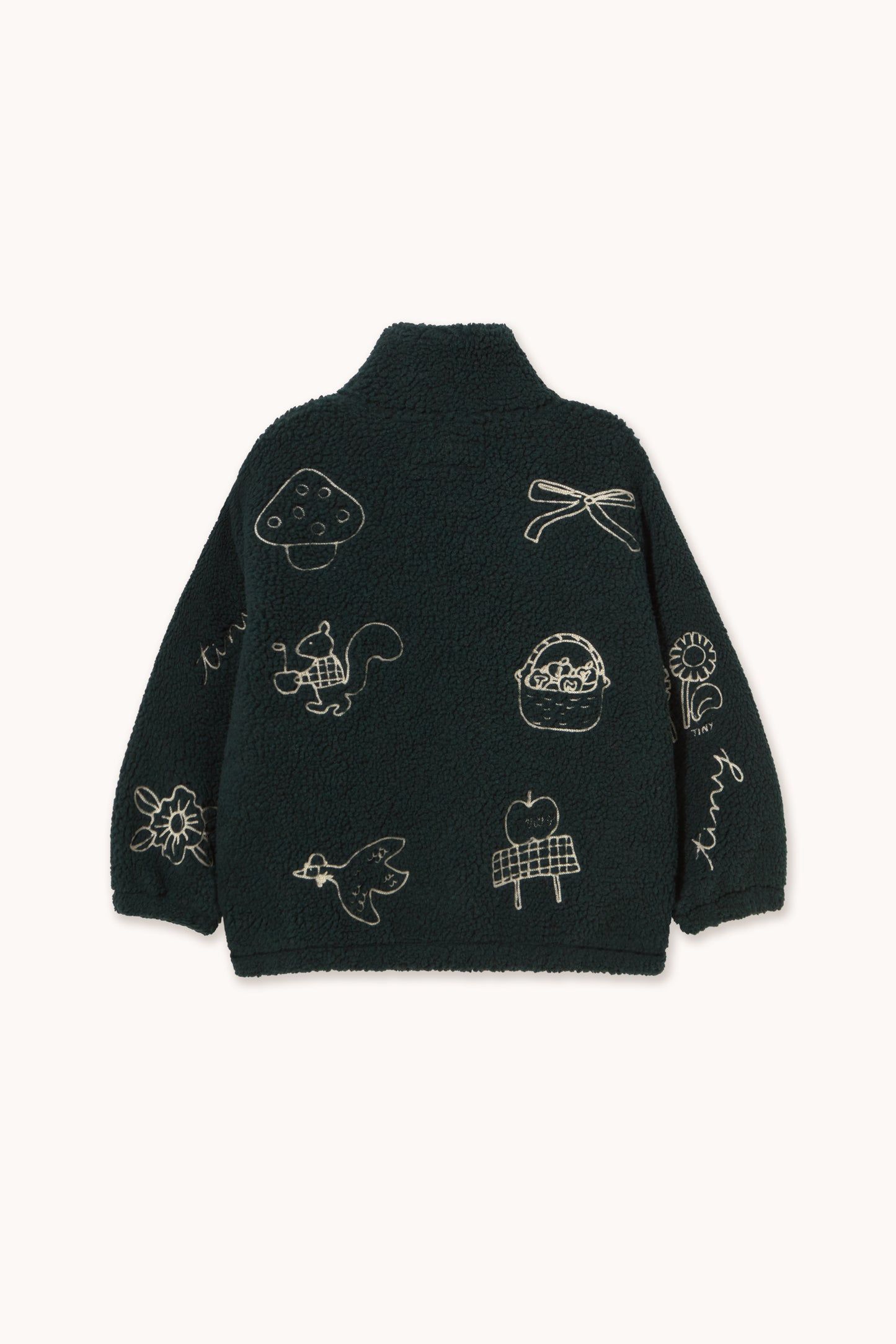 Tiny Apples Sherpa Jacket in Jade